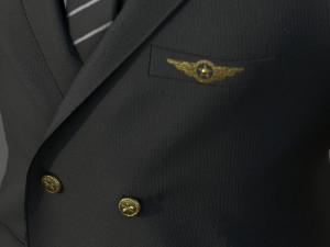 Airline pilot uniform 3D 모델