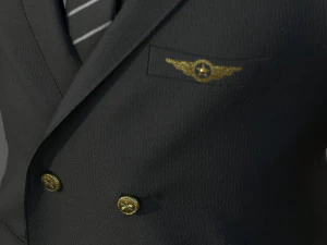Airline pilot uniform 3D Model