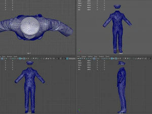 Airline pilot uniform 3D Model