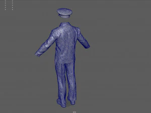 Airline pilot uniform 3D Model