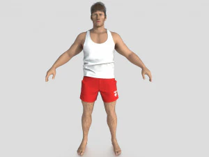 救生员 3D 模型