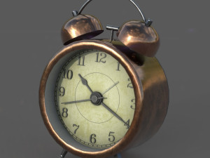 Analog Alarm Clock 3D-Modell