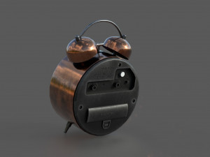 Analog Alarm Clock 3D Model