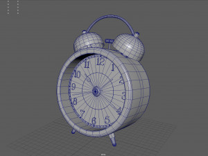 Analog Alarm Clock 3D Model