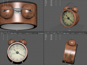 Analog Alarm Clock 3D Model