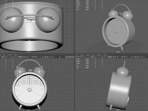 Despertador anal&oacute;gico Modelo 3D