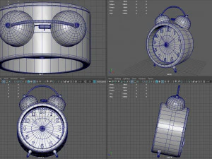 Despertador anal&oacute;gico Modelo 3D
