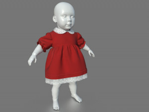 BABY DRESS 3D मॉडल