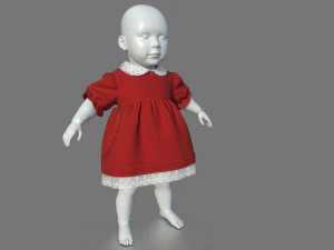 BABY DRESS 3D Model