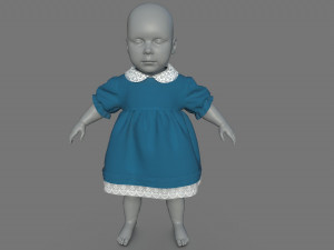 BABY DRESS 3D मॉडल