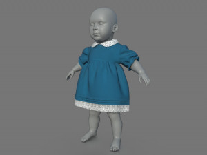 BABY DRESS 3D मॉडल