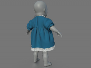 BABY DRESS 3D मॉडल