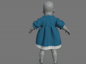 BABY DRESS 3D मॉडल