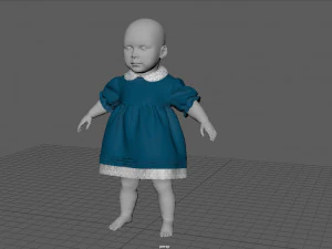 BABY DRESS 3D Model