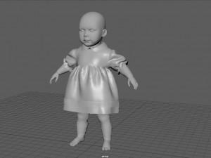 BABY DRESS 3D मॉडल