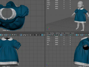 BABY DRESS 3D Model