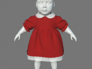 BABY DRESS 3D मॉडल