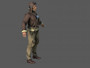 WORLD WAR II PILOT Modello 3D