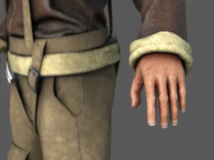 WORLD WAR II PILOT 3D Model