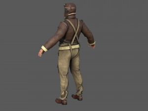 WORLD WAR II PILOT Modello 3D
