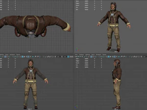 WORLD WAR II PILOT 3D Model