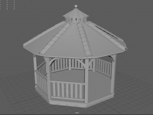 Garden Gazebo 2 3D Model