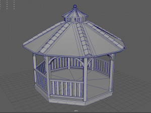 Garden Gazebo 2 3D Model