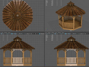Garden Gazebo 2 3D Model