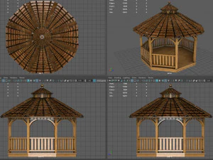 Gazebo Taman 2 Model 3D