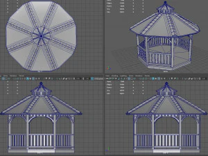 Gazebo Taman 2 Model 3D