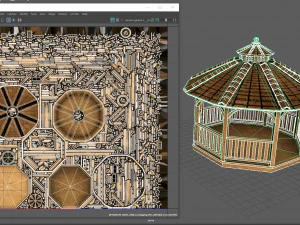 Gazebo Taman 2 Model 3D