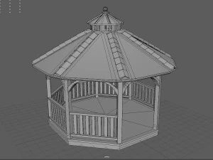 Gazebo Taman 2 Model 3D