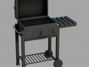 Barbecue with Complements 3D Model