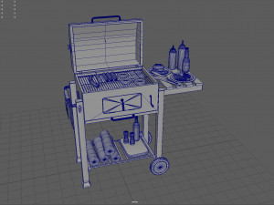 Barbecue with Complements 3D 모델