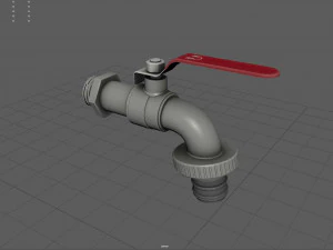 Garden Faucet 3D Model