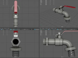 Garden Faucet 3D Model