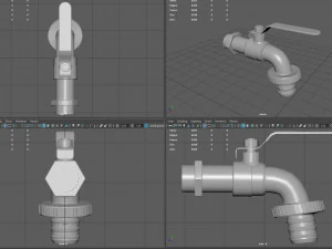 Garden Faucet 3D Model