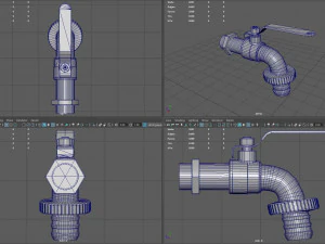 Garden Faucet 3D Model