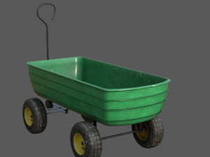 Garden Cart Model 3D