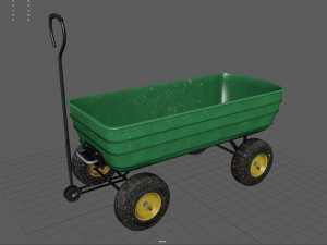 Garden Cart Model 3D