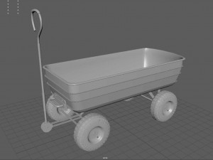 Garden Cart Model 3D