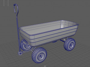 Garden Cart Model 3D