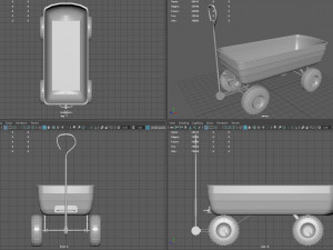 Garden Cart Model 3D