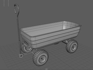 Garden Cart Model 3D