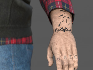 FAT BIKER MAN 3D Model