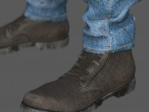 FAT BIKER MAN 3D Model