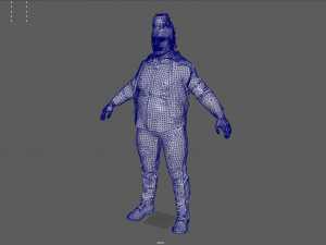 FAT BIKER MAN 3D Model