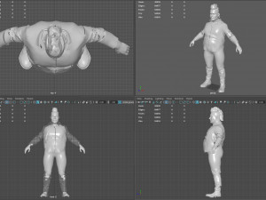 FAT BIKER MAN 3D Model