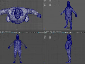 FAT BIKER MAN 3D Model