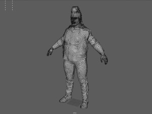 FAT BIKER MAN 3D Model